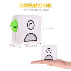 Poooli Pocket Thermodrucker 58 Mm Wireless BT-Drucker 300 Dpi Mit 1 Rolle Thermopapier Zum Drucken Von Etiketten Listen Fotos Erstellen Von Journalen Hand Account Planner Kompatibel Mit Android IOS -Elektronikpunkt 02560b0eac6f1c91fb9f019d8d5fbf4a