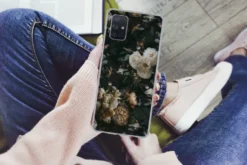 MuchoWow® Handyhülle Schutzhülle Hülle Für Samsung Galaxy A71 Blumen - Muster - Vogel Silikon Softcase Handy Hülle - Kartenbesitzer -Elektronikpunkt 0321b6cddb5d9e83aca2d5057c835ad5