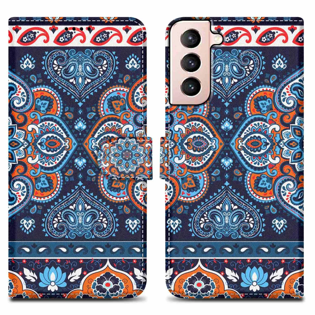 Cadorabo Schutzhülle Für Samsung Galaxy S21 5G Hülle Design Blau Handyhülle Schutzhülle Etui Magnetisch Case Cover 3 Cadorabo Schutzhülle Für Samsung Galaxy S21 5G Hülle Design Blau Handyhülle Schutzhülle Etui Magnetisch Case Cover