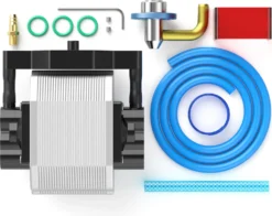 SCULPFUN Air Assist Nozzle Kit (mit 220V, 30L/Min Luftunterstützung), Für S9 90W SCULPFUN Graviermaschinen,5W Optischer Leistung Gravier Maschine(EU Plug)