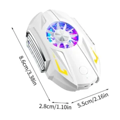 Handy-Kühler,Handy-Lüfter Mit LED Lichter,Geeignet Für 4-6,5 Zoll Handys Schwarz -Elektronikpunkt 03939c3d6f70f8f0a1b23bc3f97254a6