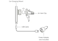 CubeNest Magnetisches Kabelloses Handyhalterung Auto Ladegerät S1C1 Schwarzes Leder | Kompatibel Mit IPhone 12 Und 13-Serie Und Anderen Magsafe -fähigen Geräten | 15W Schnellladegerät | Schwarzes Leder -Elektronikpunkt 03bc604ef0bd535eece74bccc5bd9236