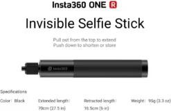 INSTA360 ONE R Selfie Stick 70cm, Farbe:Schwarz -Elektronikpunkt 0444be52f93eb958c1d331c229a61fca