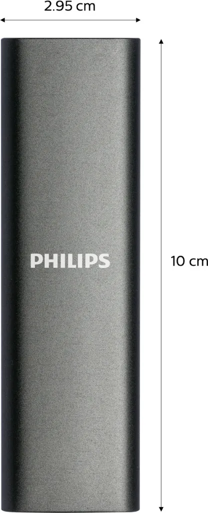 Philips External SSD 500GB, USB3.2, Schwarz 5 Philips External SSD 500GB, USB3.2, Schwarz – Bild 3