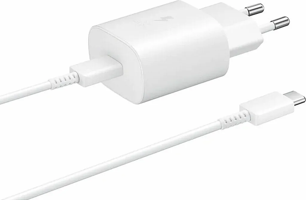 Samsung TA800 Schnell Ladegerät 25W + USB C- Ladekabel 1m Weiss 4 Samsung TA800 Schnell Ladegerät 25W + USB C- Ladekabel 1m Weiss – Bild 2