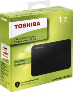 Toshiba Canvio Basics - 1000 GB - 2.5 Zoll - 3.2 Gen 1 (3.1 Gen 1) - Schwarz -Elektronikpunkt 07283a58ae6b72eefc599bbedb66f2db