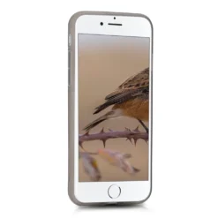 Kwmobile Hülle Kompatibel Mit Apple IPhone SE (2022) / SE (2020) / 8 / 7 - Silikon Handyhülle Transparent - Handy Case In Schwarz Transparent