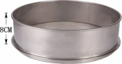 220V Elektrisches Vibrationssieb Automatische Siebschüttelmaschine Elektrische Pulversiebmaschine Für Die Lebensmittelindustrie,300mm Siebdurchmesser(Nur Sieb, 6 Mesh)