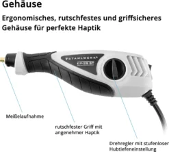 STAHLWERK Profi-Graviergerät EP-25 ST Gravurstift Gravierer Gravier-Set Zum Herstellen Von Gravuren -Elektronikpunkt 089189ac8a338d2762527ad4a78d1acb