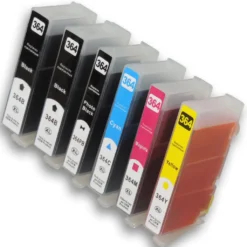 6 Patronen Kompatibel HP-364 XL Multipack 364XL Mit Photoschwarz