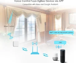 Tuya ZigBee Gateway Hub Intelligenter ZigBee Central Hub WLAN Smart Home Bridge Drahtlose Fernbedienung Verbindung Mehrerer Geraete Bis Zu 60 Smart Devices Kompatibel Mit Alexa Google Assistant -Elektronikpunkt 0b75b4e654ba18dc7f4f556fa20a7017