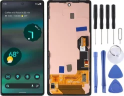 Für Google Pixel 6a Display Full LCD Mit Rahmen Einheit Touch Ersatzteil Reparatur Schwarz