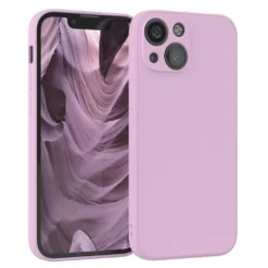 EAZY CASE Silikon Handyhülle Kompatibel Mit Apple IPhone 13 Mini, Silikonhülle Mit Kameraschutz, Silikonhülle, Schutzhülle, Bumper, Handy Case, Softcase, Lavendel Lila