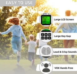 Retevis RT45 Walkie Talkie 4er Set, Funkgeräte Mit 16 Kanäle, Mit Wiederaufladbare AA-Batterie USB-Ladekabel, Vox Taschenlampe, Geschenke Für Jungen Mädchen (4er) -Elektronikpunkt 0eb903c862e3a86f91bedd06c46f1696