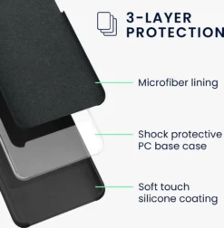 Kwmobile Hülle Kompatibel Mit Samsung Galaxy A34 5G - Hülle Silikon Gummiert - Handyhülle - Handy Case In Schwarz -Elektronikpunkt 0f414ac11aa8ed5558913dc446a280e9