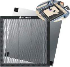 SCULPFUN 400*400mm Honeycomb Wabentisch, Honeycomb Arbeitstisch Für SCULPFUN/ATOMSTACK/ORTUR Graviermaschinen, Kompatibel Mit Die Meisten Graviermaschinen