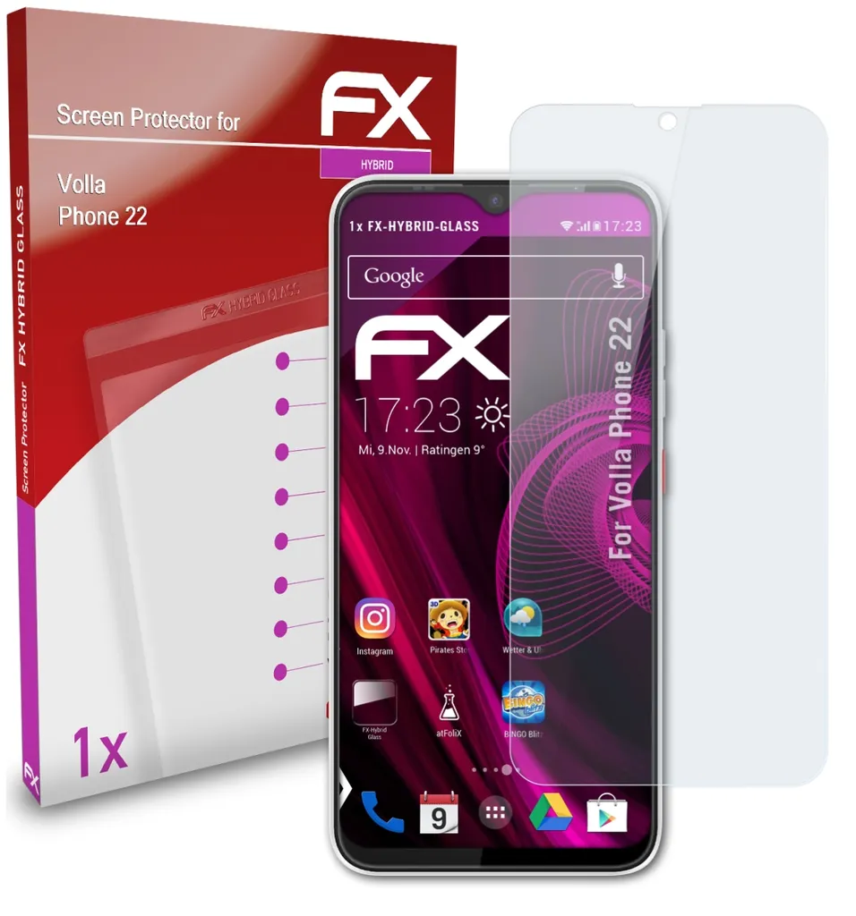 AtFoliX FX-Hybrid-Glass Panzerfolie Kompatibel Mit Volla Phone 22 Glasfolie 3 AtFoliX FX-Hybrid-Glass Panzerfolie Kompatibel Mit Volla Phone 22 Glasfolie