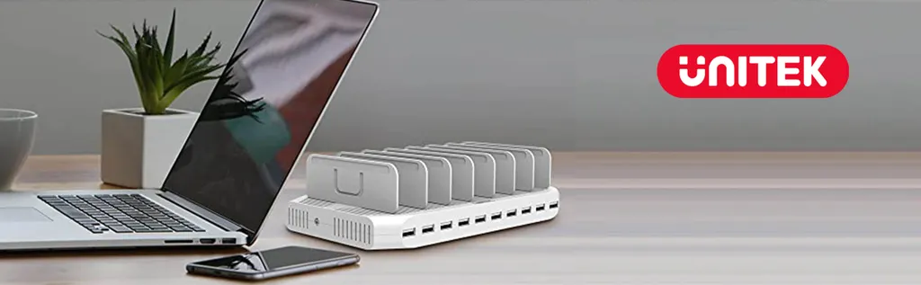 UNITEK STACJA ŁADUJĄCA 10 X USB 2,4A 96W 10 UNITEK STACJA ŁADUJĄCA 10 X USB 2,4A 96W – Bild 8