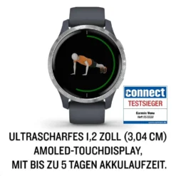 Garmin Venu Silver With Granite Blue Band -Elektronikpunkt 13c32aa8d1c9849a65640d0ea062b9d6