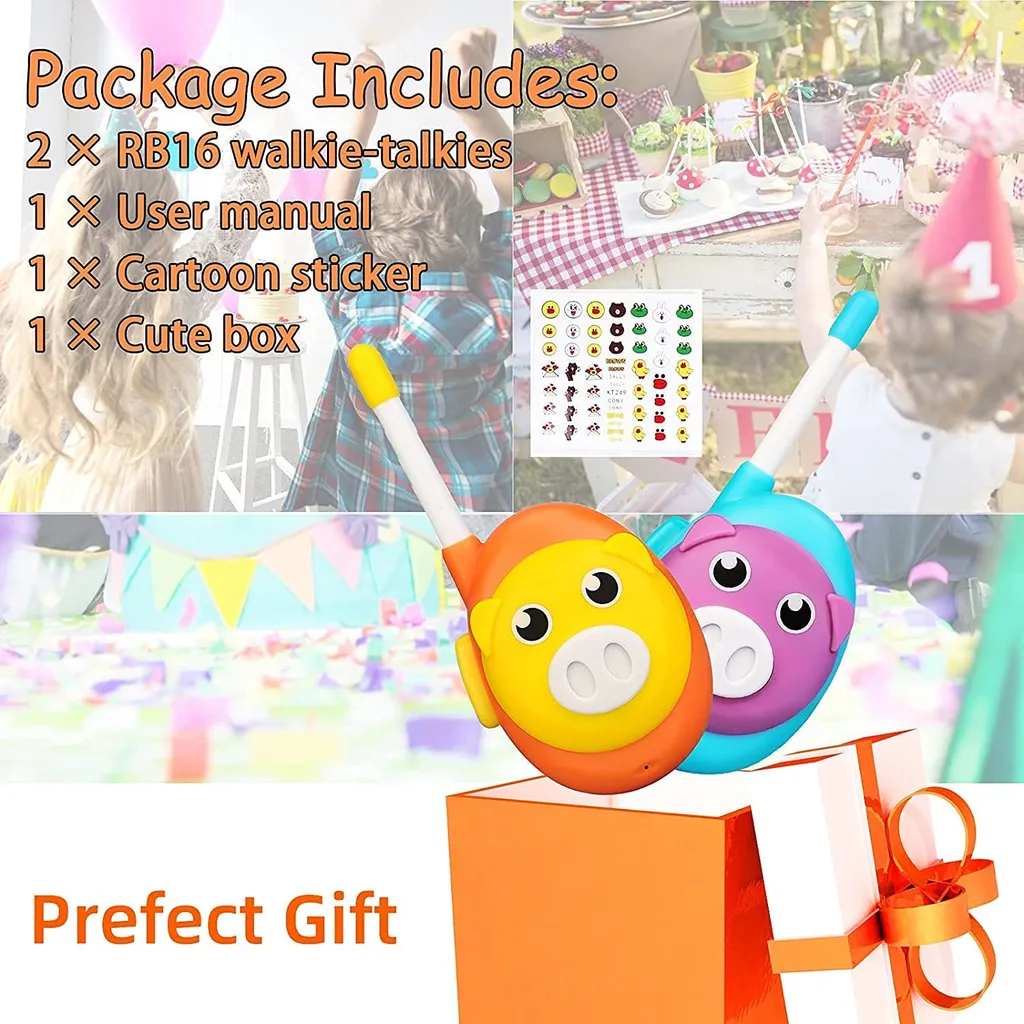 Retevis RB616 Walkie Talkie Kinder, Cartoon-Stil Einfach Zu Bedienen, Spielzeuge Geschenk Für Jungen Mädchen (1 Paar) 6 Retevis RB616 Walkie Talkie Kinder, Cartoon-Stil Einfach Zu Bedienen, Spielzeuge Geschenk Für Jungen Mädchen (1 Paar) – Bild 4