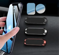 3x Mini Magnetischer Autotelefonhalter, Tragbarer Handyhalter, Multifunktionsleisten Universelle Magnetische Handyhalterung, Rosa/gold/silber