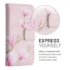 Kwmobile Wallet Case Kompatibel Mit Alcatel 1B (2020) - Hülle Mit Ständer Kartenfächer Magnolien Rosa Weiß Altrosa -Elektronikpunkt 1805b1ebb3c7c1e795ee1a72b346891c