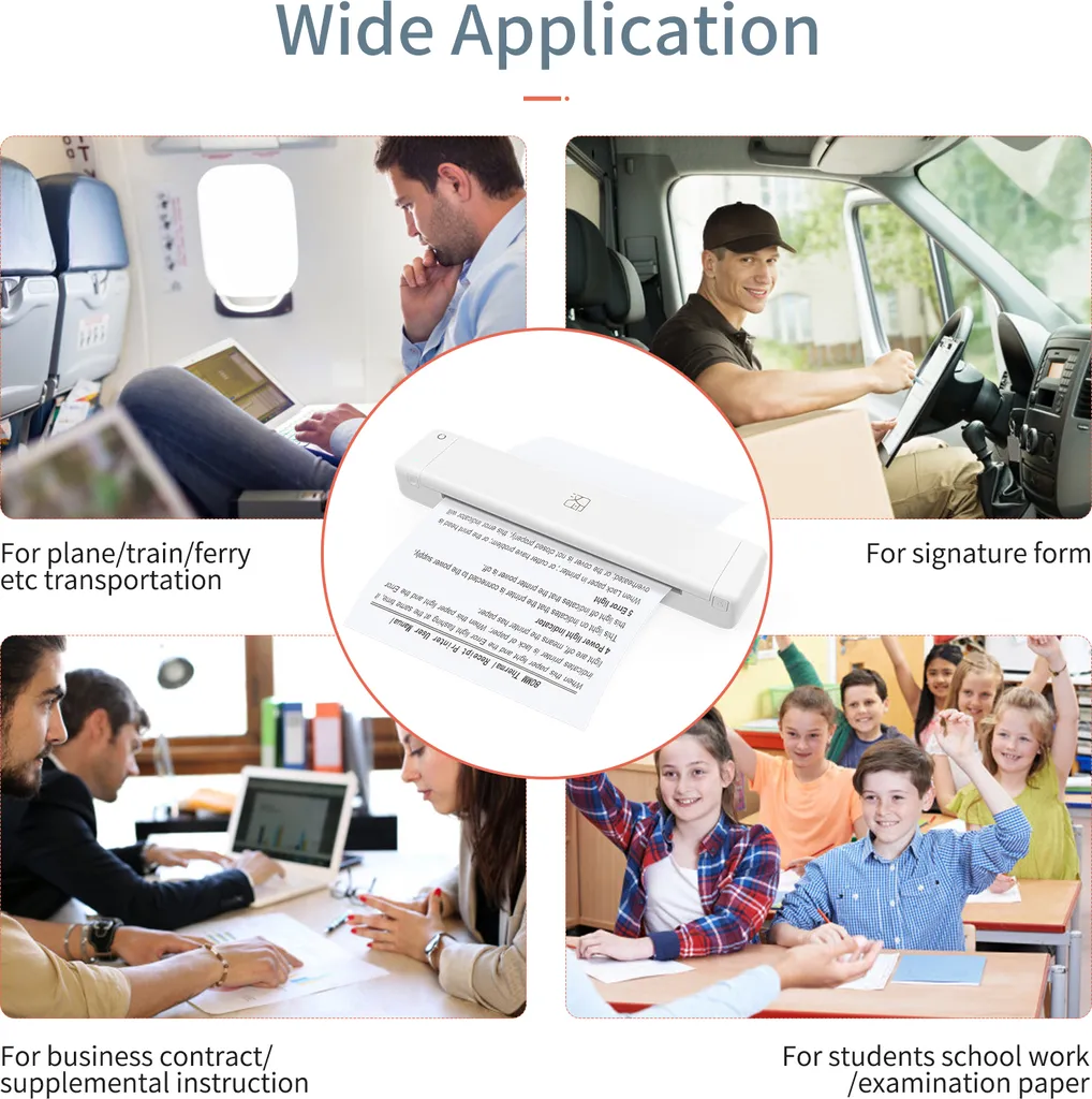 HPRT MT800 A4 Tragbarer Thermotransferdrucker Drucker Kabellos Und USB-Anschluss Mit Mobilem Computer Für Büro, Schule, Auto, Reisedrucker Mit 1 Farbbandrolle, Kompatibel Mit Windows-System, Tintenloser Druck, PDF-Datei, Webseite, Vertragsbild 8 HPRT MT800 A4 Tragbarer Thermotransferdrucker Drucker Kabellos Und USB-Anschluss Mit Mobilem Computer Für Büro, Schule, Auto, Reisedrucker Mit 1 Farbbandrolle, Kompatibel Mit Windows-System, Tintenloser Druck, PDF-Datei, Webseite, Vertragsbild – Bild 6