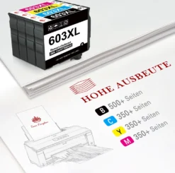 Kompatibel 603 603XL Gelb Tintenpatronen Für Epson Expression Home XP-2100 XP-2105 XP-3100 XP-3105 XP-4100 XP-4105, Workforce WF-2810 WF-2830 WF-2835 WF-2850 -Elektronikpunkt 1a8a49f43cb59b82b54022d66984b4cc 2