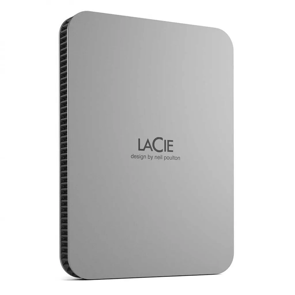 LaCie Mobile Drive 2TB Moon Silver USB 3.2 Type C 4 LaCie Mobile Drive 2TB Moon Silver USB 3.2 Type C – Bild 2