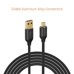 RIVERSONG Ladekabel Schnellladekabel - Ladekabel Hercules Verstärktes Kabel Mit Nylongeflecht Ladekabel USB C - Datenkabel Zum Laden über Micro USB - 1 Meter Ladekabel Smartphone Schwarz -Elektronikpunkt 1cd9871e21c0cc6aa6f3e9208f07e45d