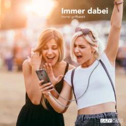 EAZY CASE Handykette Kompatibel Mit Huawei Y7 (2019) / Y7 Prime (2019) Kette, Handyhülle Mit Umhängeband, Handykordel, Schutzhülle, Kette, Silikonhülle, Silikon Cover, Schwarz Camouflage -Elektronikpunkt 1d750b55f5c378de0930a3e4105f754d