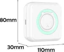 Welikera Mini-Taschenaufkleber-Drucker, Bluetooth Wireless Portable WLAN-Drucker Fotodrucker, Thermodrucker Für Etikett Drucker Kompatibel Mit 10 Druckpapier, Blau -Elektronikpunkt 22797d4312ca8652adcf94202734400f