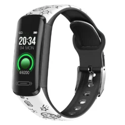 HOAIYO Smartwatch V101-C Smartwatch (0.96 Zoll), Fitness Tracker Für Kinder Teenager, Mit Schrittzähler Pulsuhr Kalorienzähler Und Schlafmonitor, IP68 Wasserdicht Aktivitätstracker,2*Wechselarmband -Elektronikpunkt 22ccdd0a47f399beb4854a3ba7eabb38