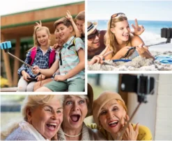 Selfie Stick Stativ Erweiterbar Selfiestick Fernbedienung Einbeinstativ Hand Monopod Einbeinstativ Halter Self IOS Android Smartphone Stab 78cm Retoo -Elektronikpunkt 22f9e81075c7c5c363429e4ef14ba289