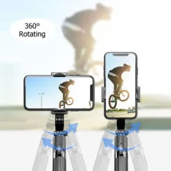 3 In 1 Telefon Gimbal Stabilizer Selfie Stick Stativ 86 Cm 5-teilig Mit Fernausloeser Telefonklemme Smart Drehbar Kompatibel Mit Ios HUAWEI Smartphones -Elektronikpunkt 23410133cb1002a7281f4212c9a9614b