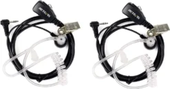 Retevis T001 Funkgerät Headset 1 Pin 2.5mm Kopfhörer Kompatibel Mit Walkie Talkie Retevis RT45 Motorola TLKR T80 T80 Extreme T82 T82 Extreme T92 H2O T60 T61 T62 T81 Hunter T270 HYT TC-320 (2 STK.)