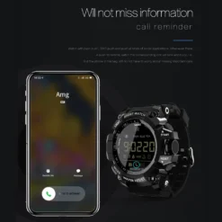 Smartwatch Leuchtzifferblatt Bluetooth-Uhr Fitnesstracker Fitnessarmband Schlafmonitor Schrittzähler, Schwarz -Elektronikpunkt 24bbdd9576cac8bfdc3dad18ea512e19