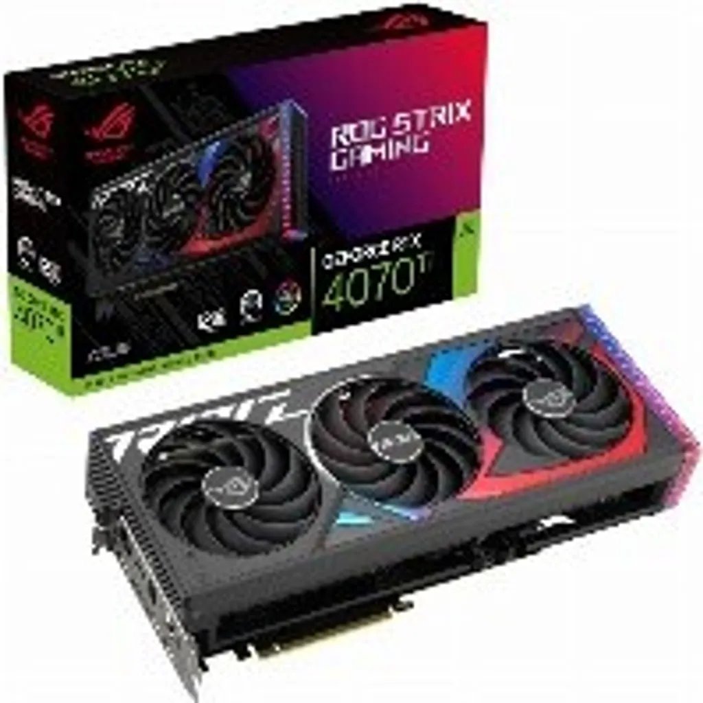 ASUS ROG -STRIX-RTX4070TI-12G-GAMING, GeForce RTX 4070 Ti, 12 GB, GDDR6X, 192 Bit, 7680 X 4320 Pixel, PCI Express 4.0 3 ASUS ROG -STRIX-RTX4070TI-12G-GAMING, GeForce RTX 4070 Ti, 12 GB, GDDR6X, 192 Bit, 7680 X 4320 Pixel, PCI Express 4.0
