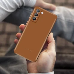 Samsung Galaxy S21 Hülle - Echtleder - Samsung Backcover - Braun -Elektronikpunkt 25c78ccccf09c709cf57eec8c721a46d