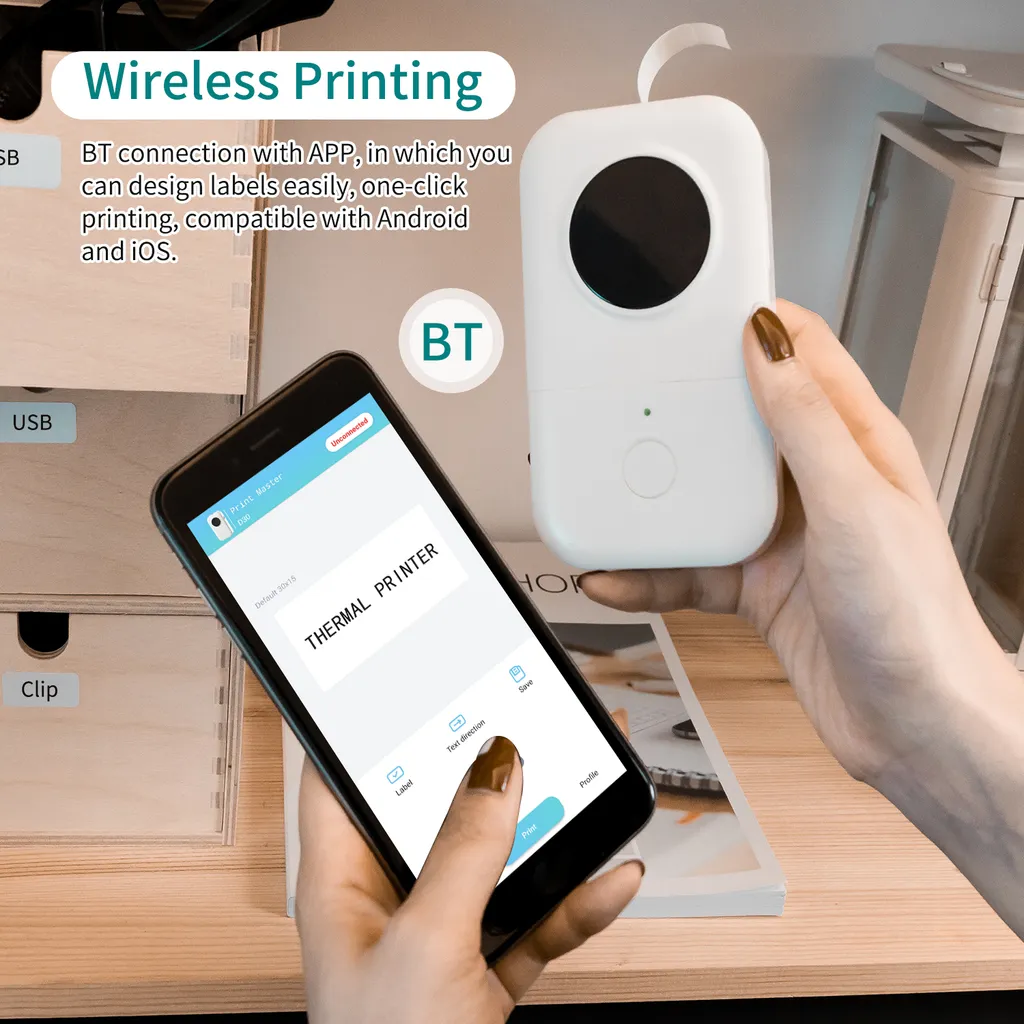 AIMO D30 Etikettendrucker Maschine Mini-Taschen-Thermoetikettendrucker All-in-One BT Connect Klebeetikett DIY Datumsjournal Studienaufkleber Etikettiermaschine Kompatibel Mit IOS Android Fuer Einzelhandelsgeschaefte Zu Hause Und Im Buero 8 AIMO D30 Etikettendrucker Maschine Mini-Taschen-Thermoetikettendrucker All-in-One BT Connect Klebeetikett DIY Datumsjournal Studienaufkleber Etikettiermaschine Kompatibel Mit IOS Android Fuer Einzelhandelsgeschaefte Zu Hause Und Im Buero – Bild 6