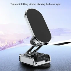 2x Faltbarer Magnetischer Auto Handyhalter, 360 ° Drehbarer Telefonhalter, Silber -Elektronikpunkt 279d17b874f569742d168f5b75d27a78