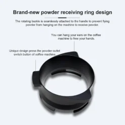 54mm Hands Free Kaffeepulver Dosiertrichter Haushalt Aluminiumlegierung Kaffeepulver Dosiertrichter Anti-Fliegen Wiederverwendbares Praktisches Zubehoer Geeignet Fuer Breville 54mm Siebtraeger -Elektronikpunkt 283234b18cbf8cd20578427b40e6b002