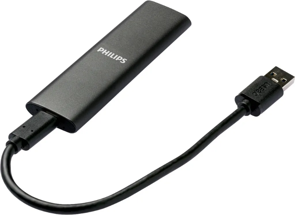 Philips External SSD 500GB, USB3.2, Schwarz 4 Philips External SSD 500GB, USB3.2, Schwarz – Bild 2