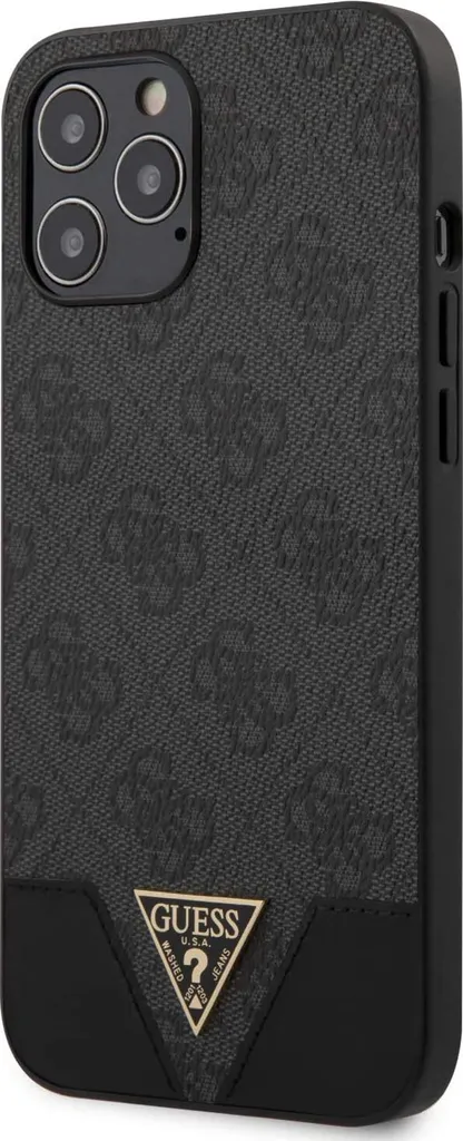Guess GUHCP12MPU4GHBK 4G Triangle Collection Hülle Für IPhone 12/12 Pro 6,1" Grau 6 Guess GUHCP12MPU4GHBK 4G Triangle Collection Hülle Für IPhone 12/12 Pro 6,1" Grau – Bild 5