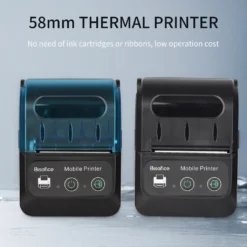 Bisofice Tragbarer 58-mm-Beleg-Thermodrucker 2 Zoll Mini Mobile Pocket Printers Mit 1 Thermopapierrolle USB & Wireless BT-Verbindung Kompatibel Mit Windows/Android/iOS Fue R Office Market Restaurant Sales Retail Shop -Elektronikpunkt 291cc4bcc648c072bf3fde47a90f76a6