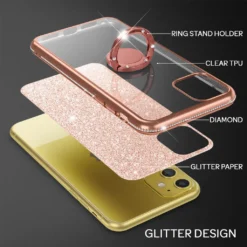 NALIA Ring Handyhülle Kompatibel Mit IPhone 11 Hülle, Glitzer Silikon Schutzhülle Mit 360-Grad Finger-Halter, Stoßfeste Diamant Handy-Tasche Glitter Case Bling Cover Soft Bumper Etui, Farbe:Rose Gold 13 NALIA Ring Handyhülle Kompatibel Mit IPhone 11 Hülle, Glitzer Silikon Schutzhülle Mit 360-Grad Finger-Halter, Stoßfeste Diamant Handy-Tasche Glitter Case Bling Cover Soft Bumper Etui, Farbe:Rose Gold -Elektronikpunkt 29ba7f73626c8350a3bc5861c989e701