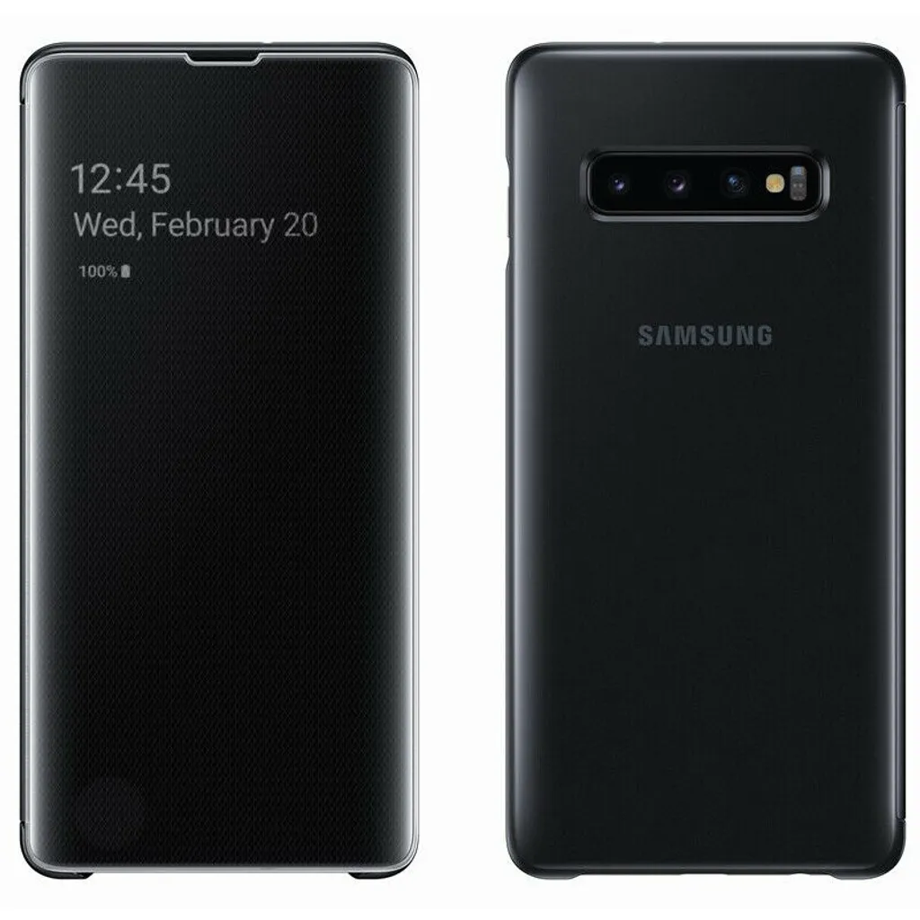 Samsung Clear View Cover Für Galaxy S10+ Schwarz Handyhülle Schutzhülle 12 Samsung Clear View Cover Für Galaxy S10+ Schwarz Handyhülle Schutzhülle – Bild 10