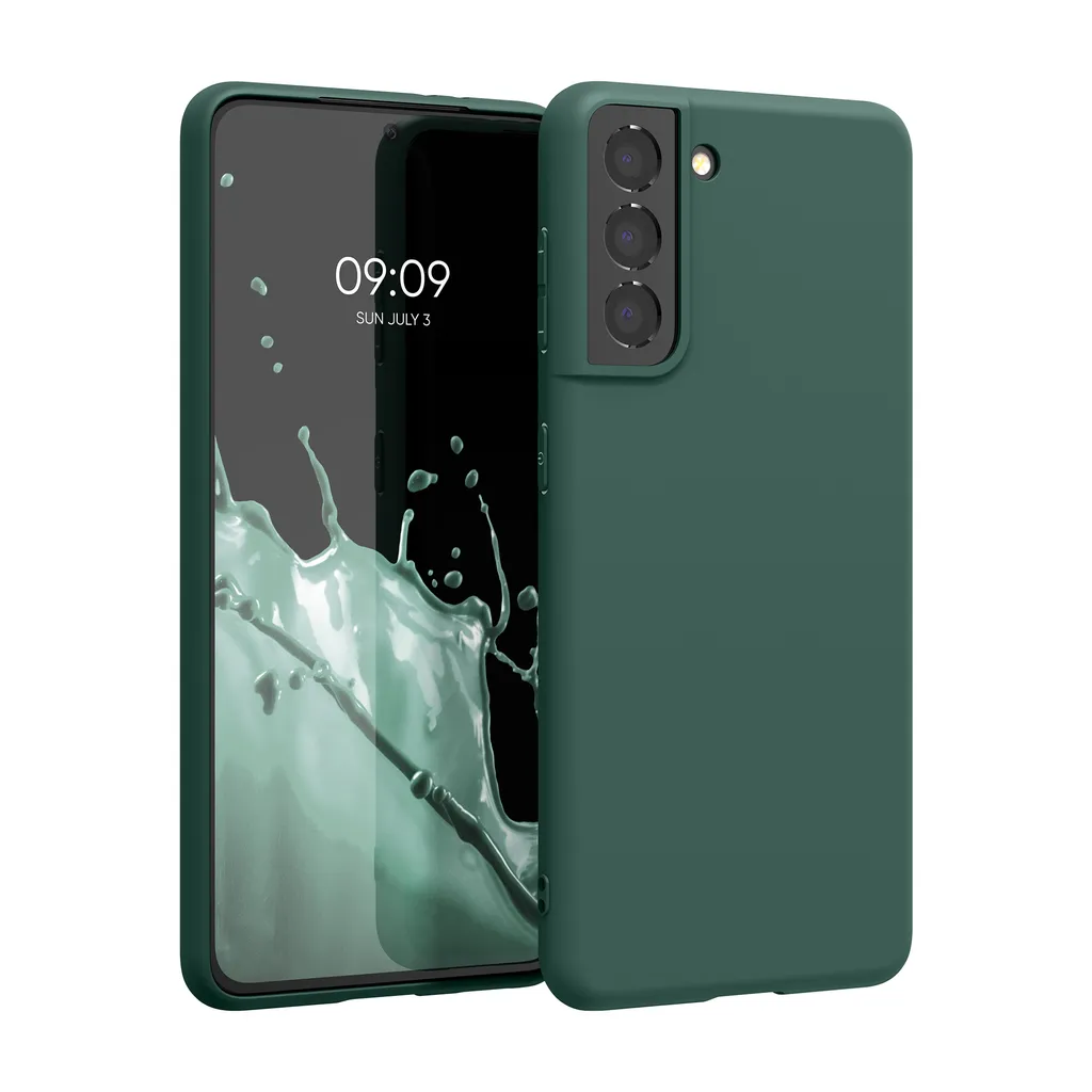 Kwmobile Hülle Kompatibel Mit Samsung Galaxy S21 - Hülle Silikon - Soft Handyhülle - Handy Case In Moosgrün 3 Kwmobile Hülle Kompatibel Mit Samsung Galaxy S21 - Hülle Silikon - Soft Handyhülle - Handy Case In Moosgrün