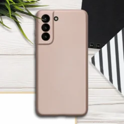 Kwmobile Case Kompatibel Mit Samsung Galaxy S21 FE - Hülle Silikon Metallisch Schimmernd - Handyhülle Metallic Gold