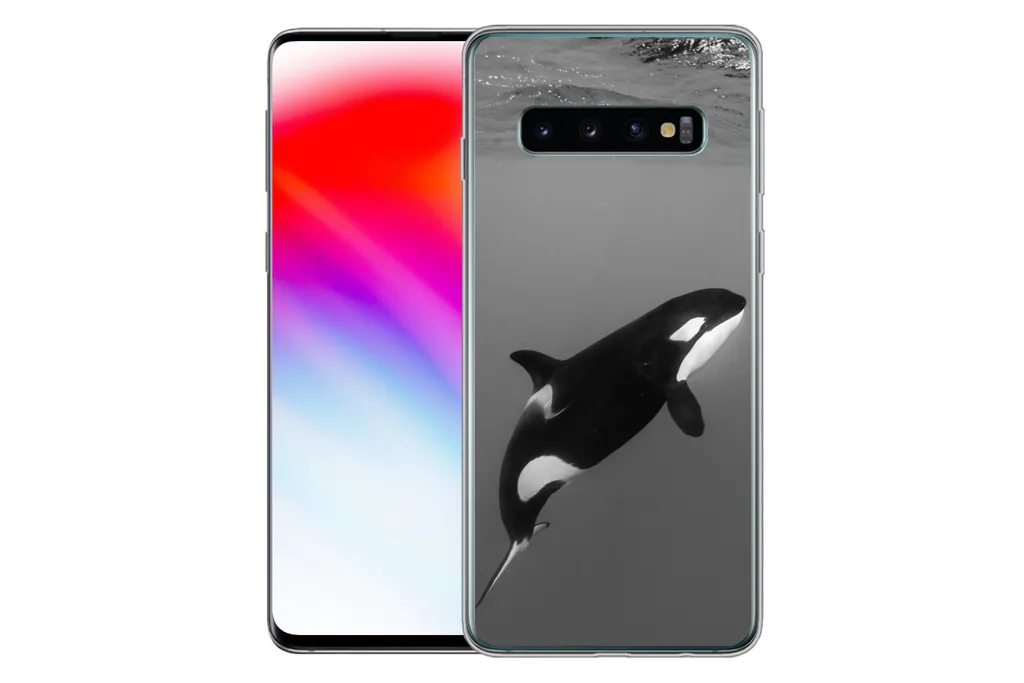 MuchoWow® Handyhülle Schutzhülle Hülle Für Samsung Galaxy S10 Orca - Wasser - Tiere Silikon Softcase Handy Hülle - Handytasche 4 MuchoWow® Handyhülle Schutzhülle Hülle Für Samsung Galaxy S10 Orca - Wasser - Tiere Silikon Softcase Handy Hülle - Handytasche – Bild 2